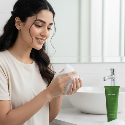 Dispense onto damp hands and lather